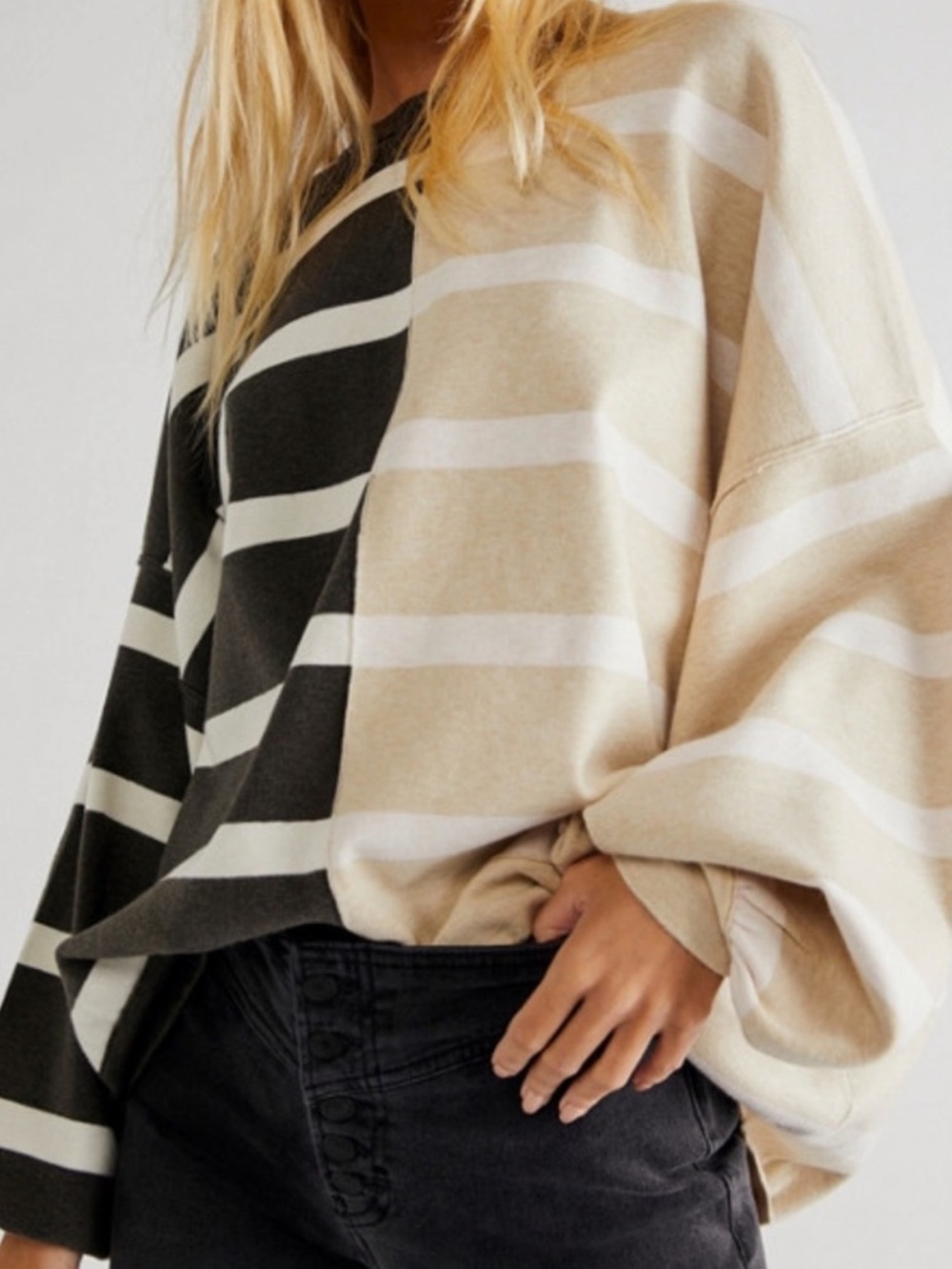 Free people Uptown Stripe Pullover